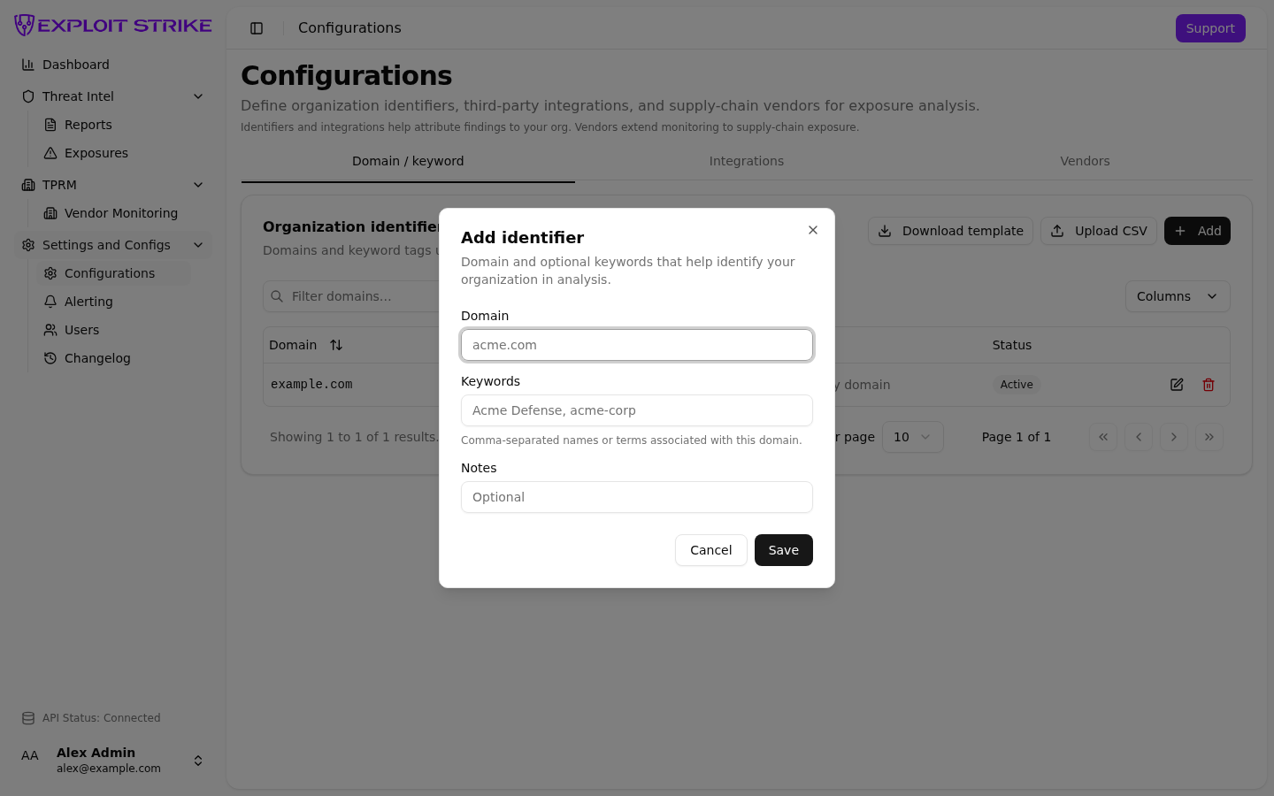 Add a domain